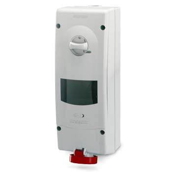 Advance Sw Socket 63A 3PNE 5Pin 415V Red IP66