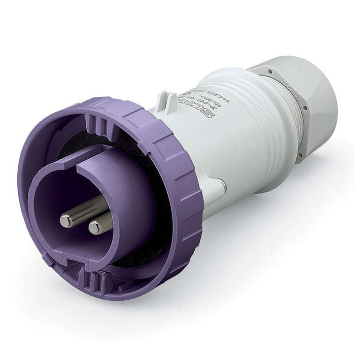 Plug 16A 2P 2Pin 25V Violet IP67