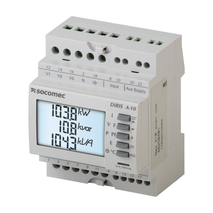DIRIS A-10 Multifunction Meter 5A CT Pulse 4 DIN