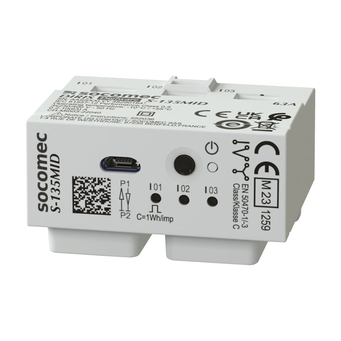 Digiware S-130 3P Energy Meter 63A w / CT Block MID