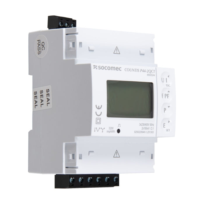 P44-QCT Energy Meter 2 x 3Ph RS485