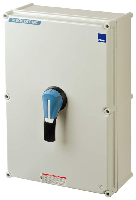 ISO Switch 4P 250A Enclosed Yellow Blue Handle