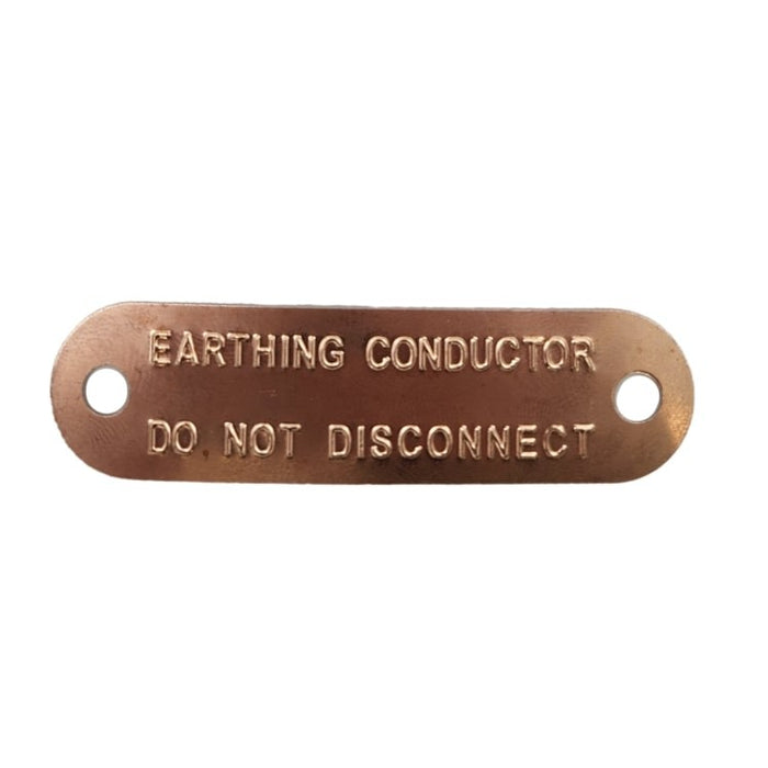 Copper Earth Tag