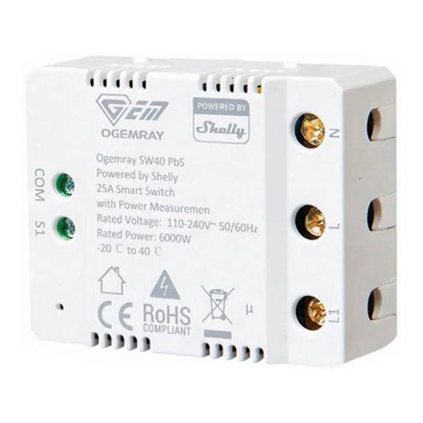 WiFi OGEMRAY Smart Relay 25A 6000W 110-240VAC
