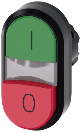 Twin Pushbutton Head Green (I) Red (O) 3SU1000-3BB42-0AK0