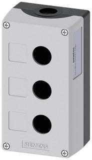 Pbutton Encl 3Hole Grey 3SU1803-0AA00-0AB1