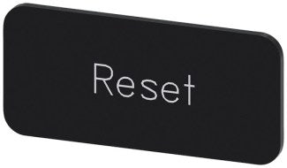 Legend Reset 12.5x27mm White/Black 3SU1900-0AC16-0DU0