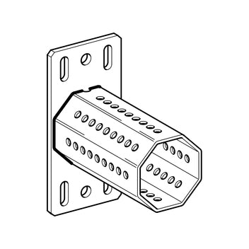 Framo F100 End Support STA 4 Hole/Centred Cantilever 113073