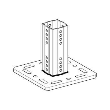 Framo F100 End Support WBD 80mm x 120mm 113075