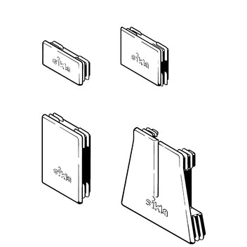 Pressix CC 41 End Cap 41 x 21 Yellow