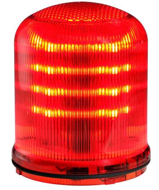 Rotating beacon alarm luminaire