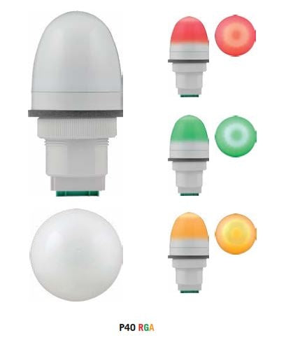 Beacon Red/Green/Amber 48-240VAC Panel Mount (91171)