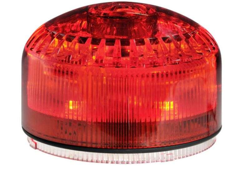 M-Line LED Beacon / Sounder Red 12/24V AC/DC