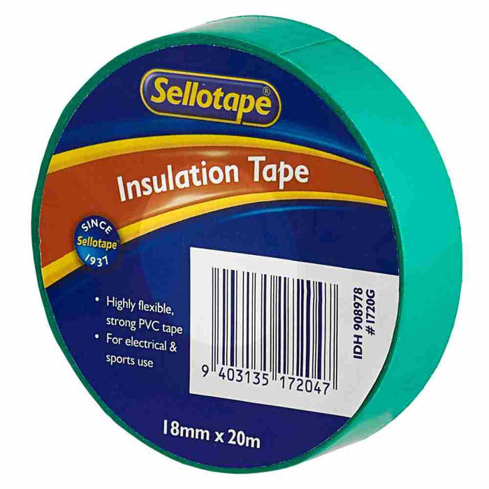 Insulation Tape Flame Retardant Green 20m