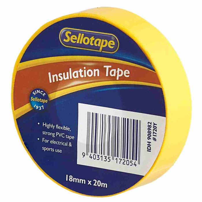 Insulation Tape Flame Retardant Yellow 20m