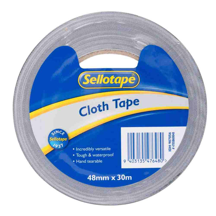 Cloth Tape 48mm Black 30m