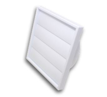 Grill 120mm Gravity Shutter White