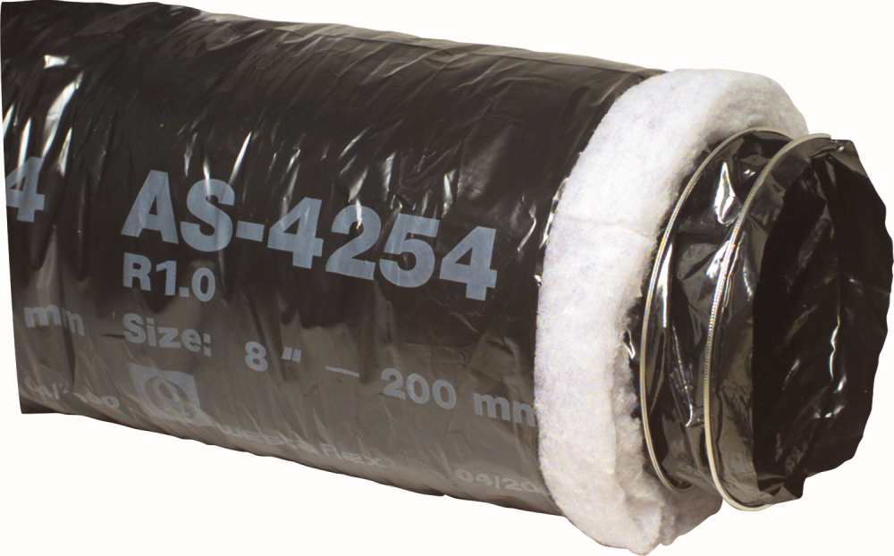 Unilock Insulated R1.0 Duct 150mm x 3m Black