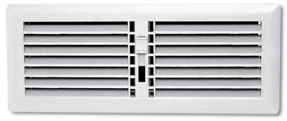 Floor Register 300 x 100mm Poly Front Flow White
