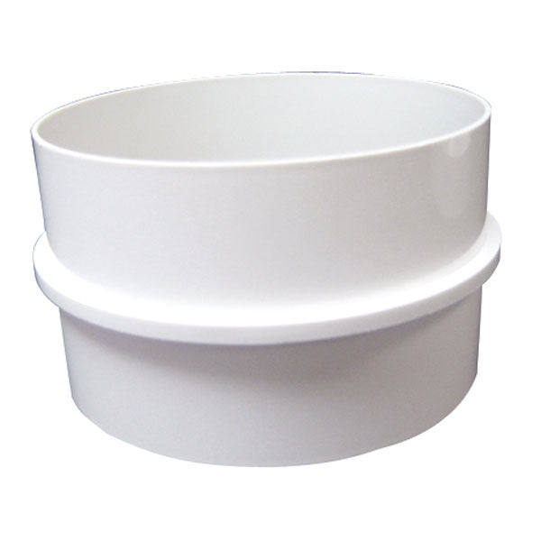 Tube Connector 150mm Round PVC