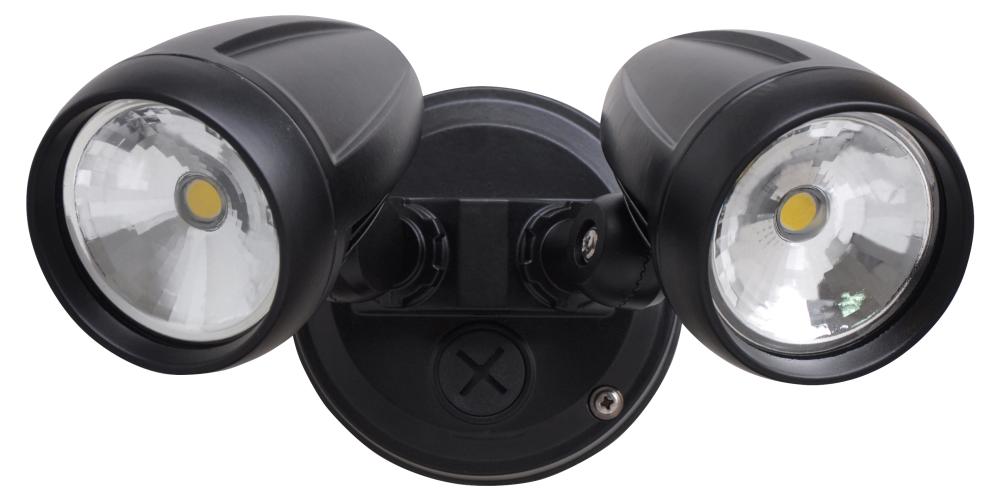LED Eco Spot Twin 2x 8W Blk IP44