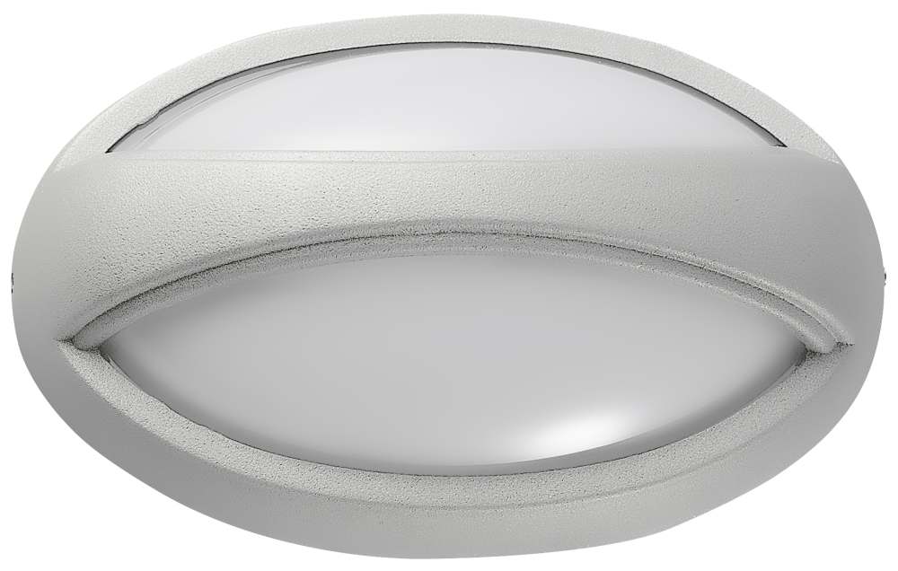 LED Button Oval Bar 6W 3000k 430lm Silver IP44