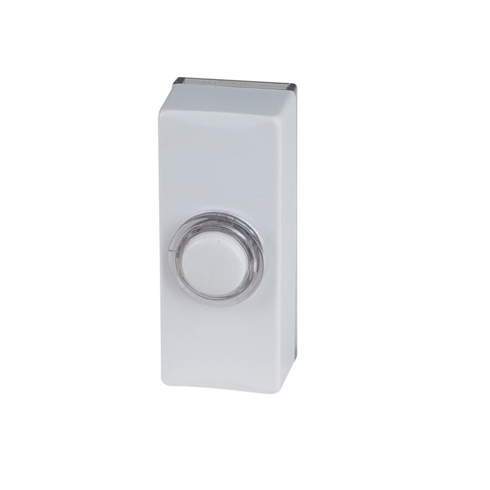 Quasar Bellpush 0-24vdc Lit White