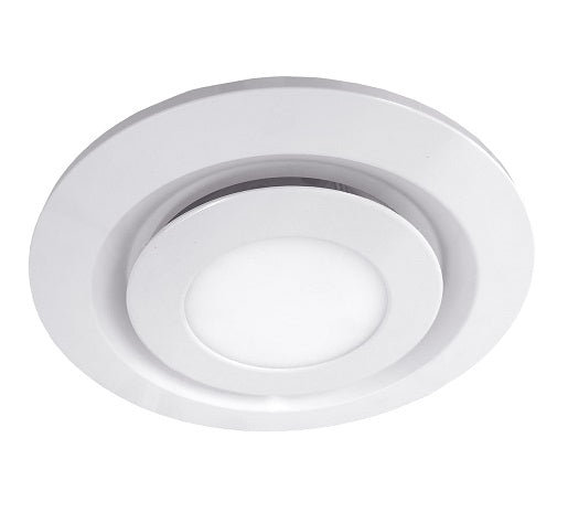 Contour Large Round Fascia & Tri Colour 14W LED Matte White