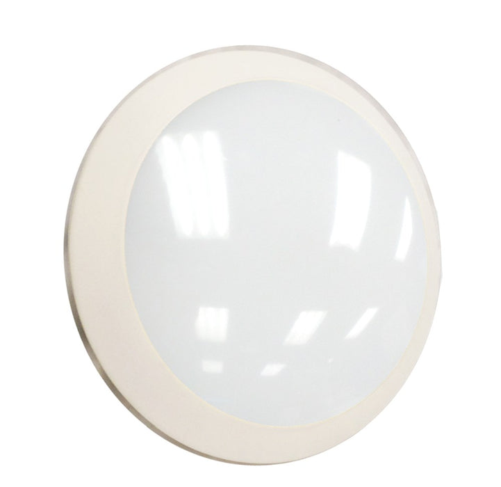 Wall Light Rnd Oyster LED 14W 300mm White 780lm IP66