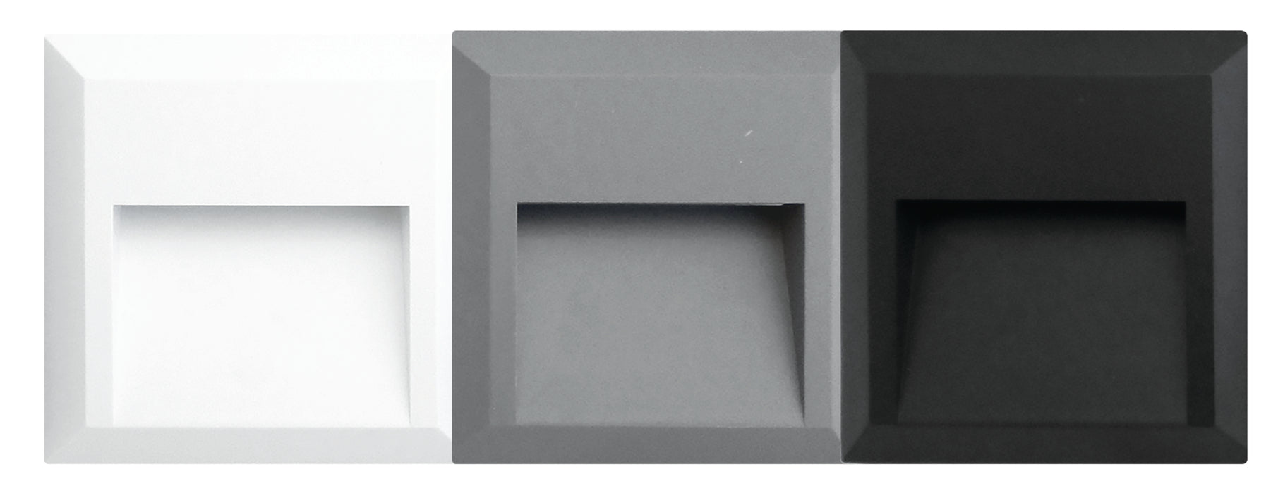 LED Washer 1.6W 4k Square Black/White/Silver IP54