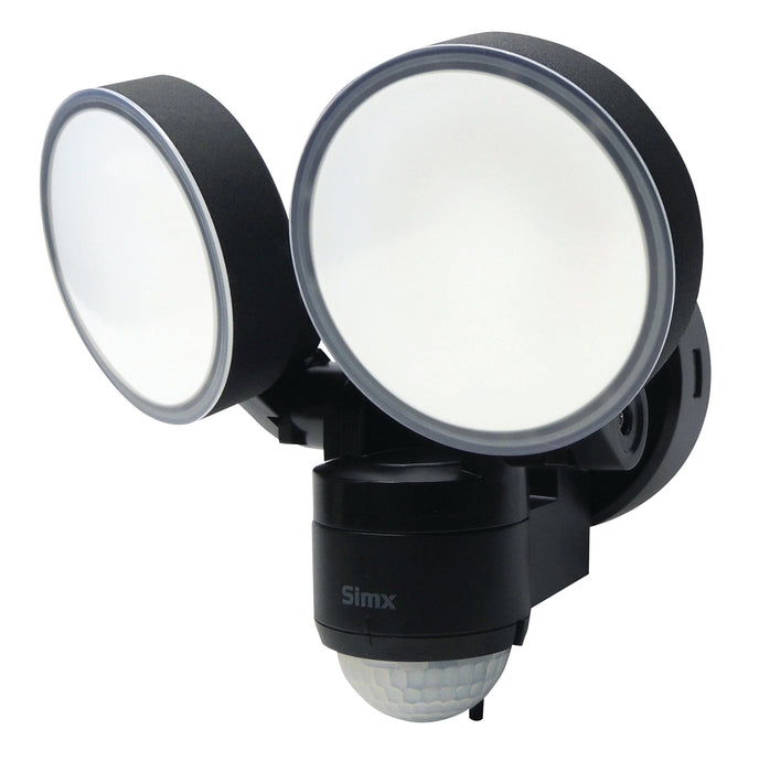 SensorLED Max Floodlight 2x 8W Black IP44