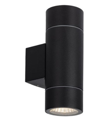 Ruapehu  LED Up/Down Light 2 x 6W 3k Black IP65
