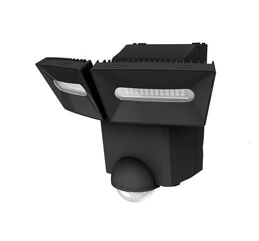 Ultrabright Sensor Floodlight Solar 1400lm 5K Black IP44