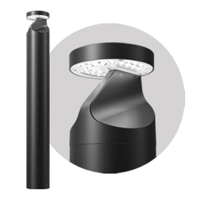 Baron Bollard 15W 3k Bi-Symm 1m IK10 IP66