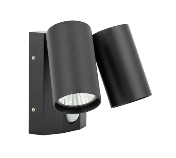 Ecospot Elite 2 x 8W 3CCT PIR Black IP55
