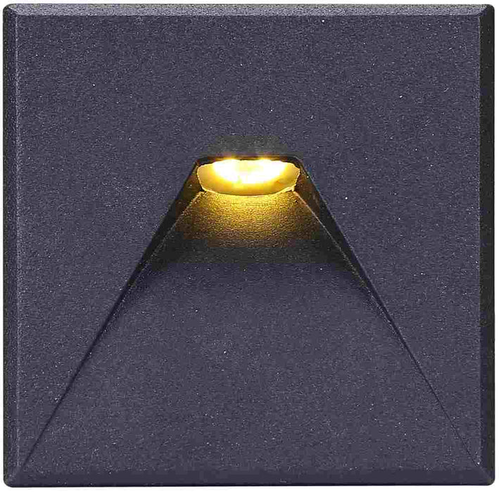 Waitomo Steplight 3W 50Hz 3CCT Square Black IP44