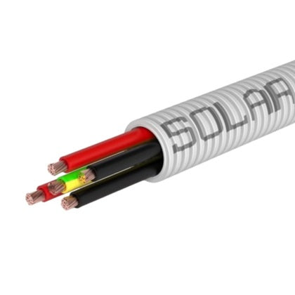 Solarflex Conduit 25mm 2x 4mm + Earth Pre-Wired (Roll 30m)