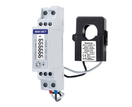 Eastron Energy Meter 1ph 1pole 1x 120A-CT (S6 only)
