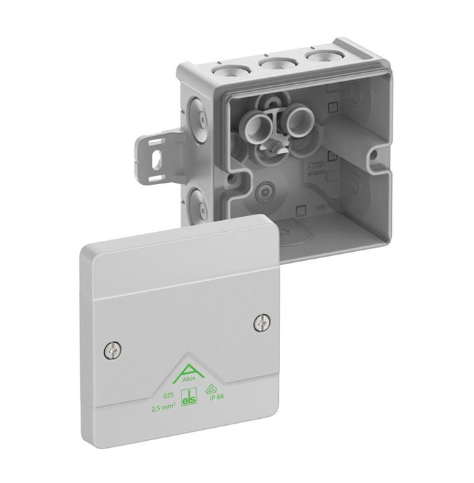 Junction Box 87 x 87 x 52mm with Foot Empty