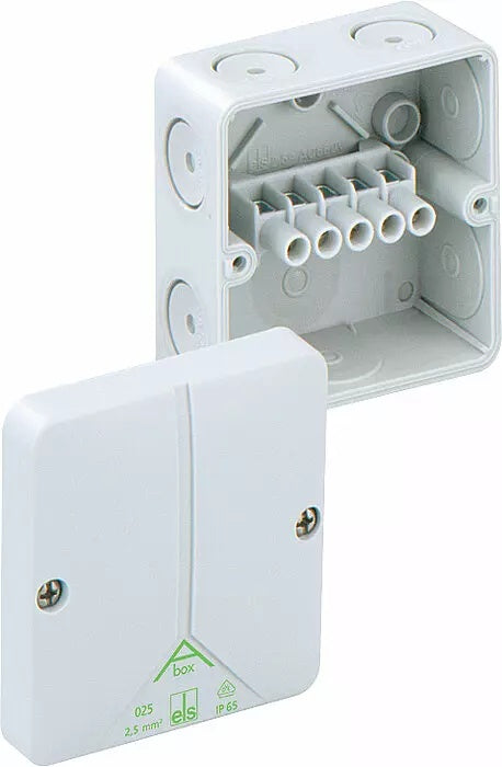 Junction Box 80 x 80 x 52mm with Terminals