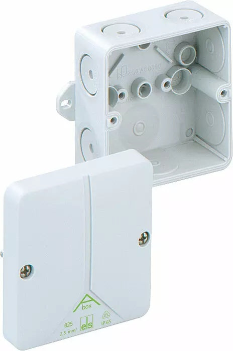Junction Box 80 x 80 x 52mm with Foot Empty