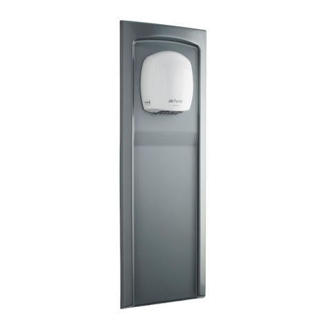 Maxi Hand Dryer Shield with sound attenuation Natural Steel