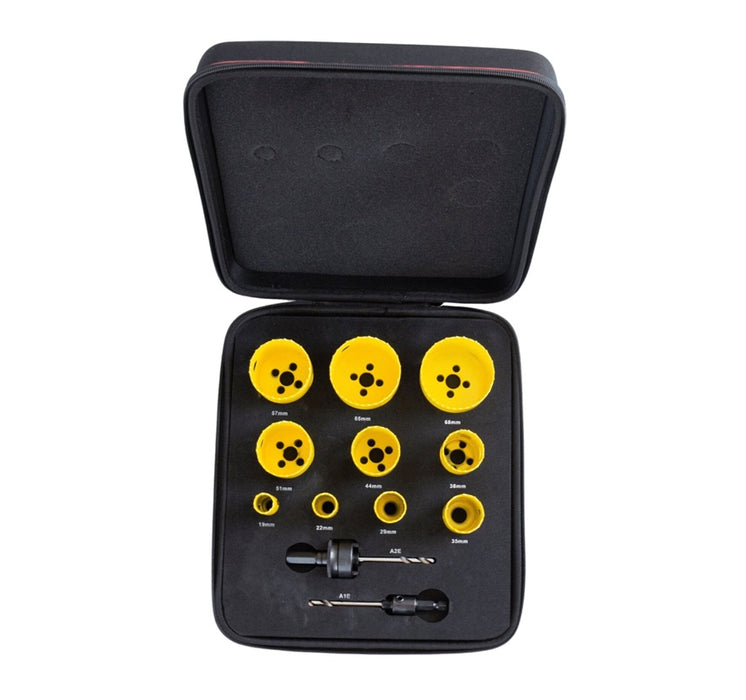Plumbers Deep Cut Holesaw Kit 10 piece