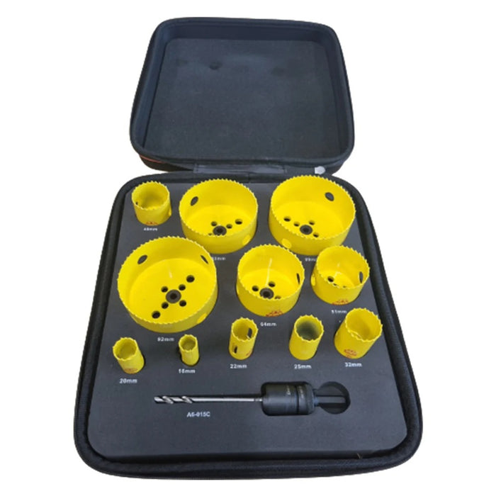Fast Cut Deluxe Kwik Change Electricians Hole Saw Kit 6pc