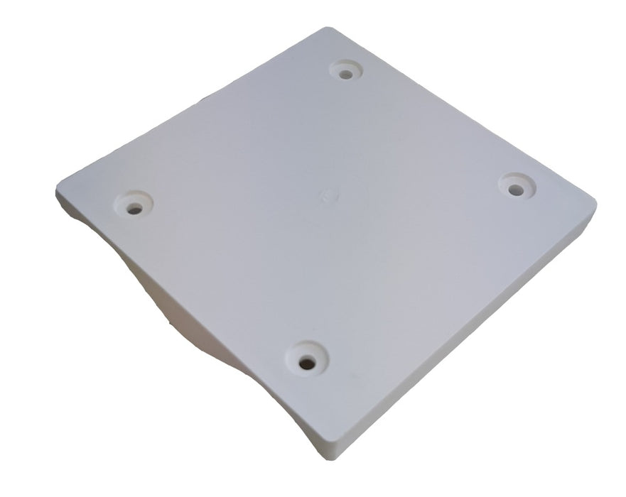 Mounting Block Sq 122mm White For Corrugated Iron