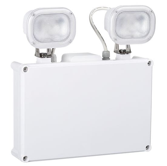 Ecoflood Emergency Light 2x3W IP65 LiFePO4 Surf Mnt NM