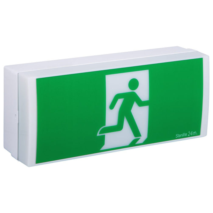 Economy Exit Light Wall Mount IP20 LiFePO4 Picto