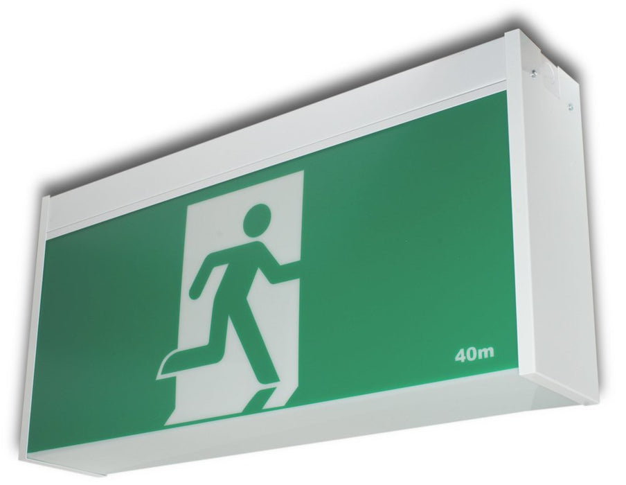 Platinum Jumbo Exit Ceiling Mount Double Side PICTO No Arrow