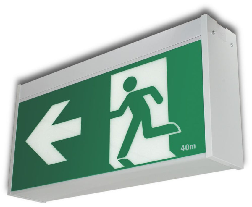 Platinum Jumbo Exit Ceiling Mount Double Side PICTO Arrow