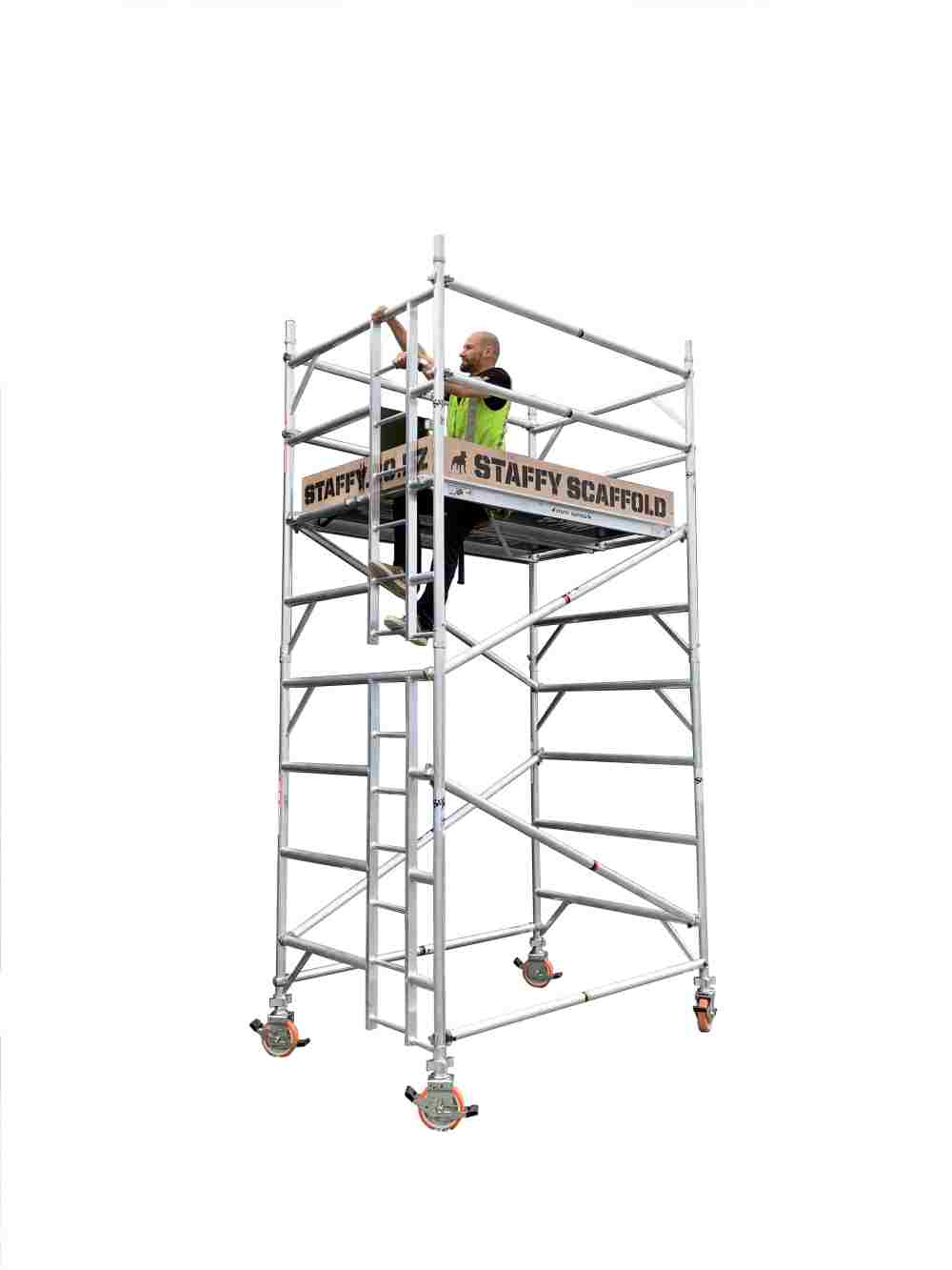 Staffy Mobile Scaffold Tower Aluminium 4m — Ideal Electrical Suppliers ...